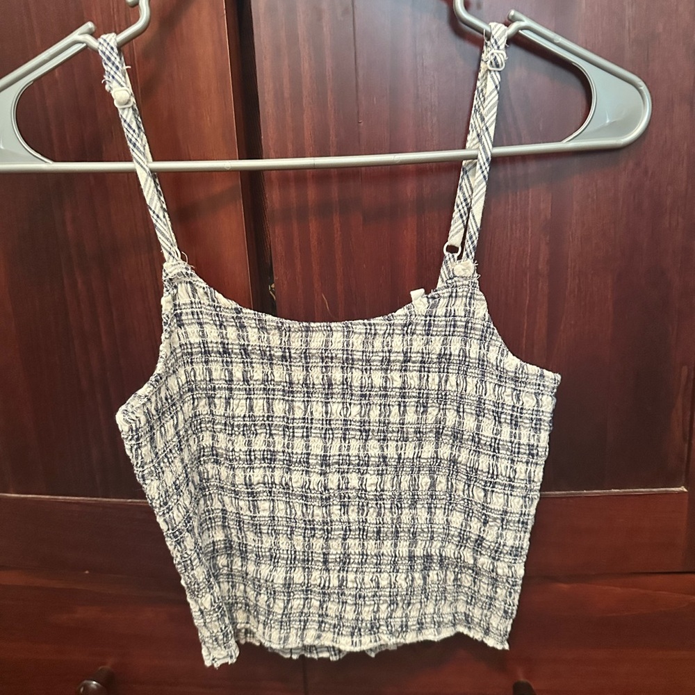 Plaid crop top